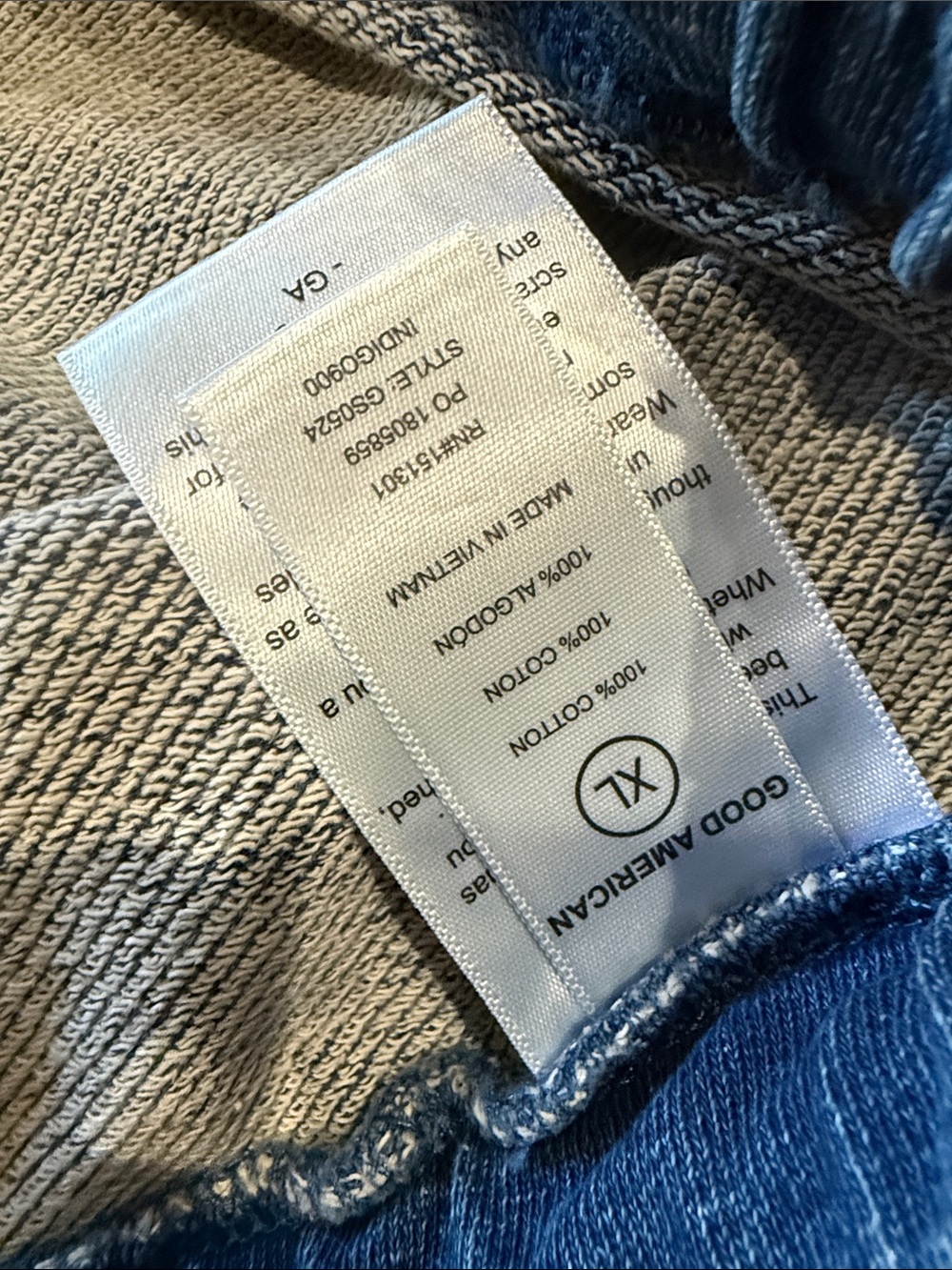 NWT Good American Blue Flare Pull-On Wide Leg Pants - 34” inseam - Picture 11 of 11